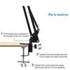 Dual BM800 Condenser Microphone With F998max Live Sound Card Kit Podcast Equipment Bundle Adjustable Scissor Arm Stand