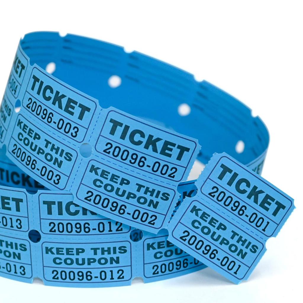 1000pc Color Tearable Admission Coupon Voucher Coupon Prize Draw Coupon
