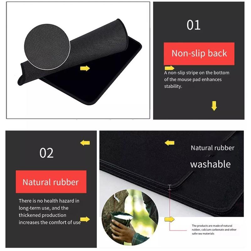 800X300X2Mm Large Stock Market K-Line Chart Mouse Pad Non-Slip Rubber Desk Mat For Investors And Traders Rectangular Memo Pad