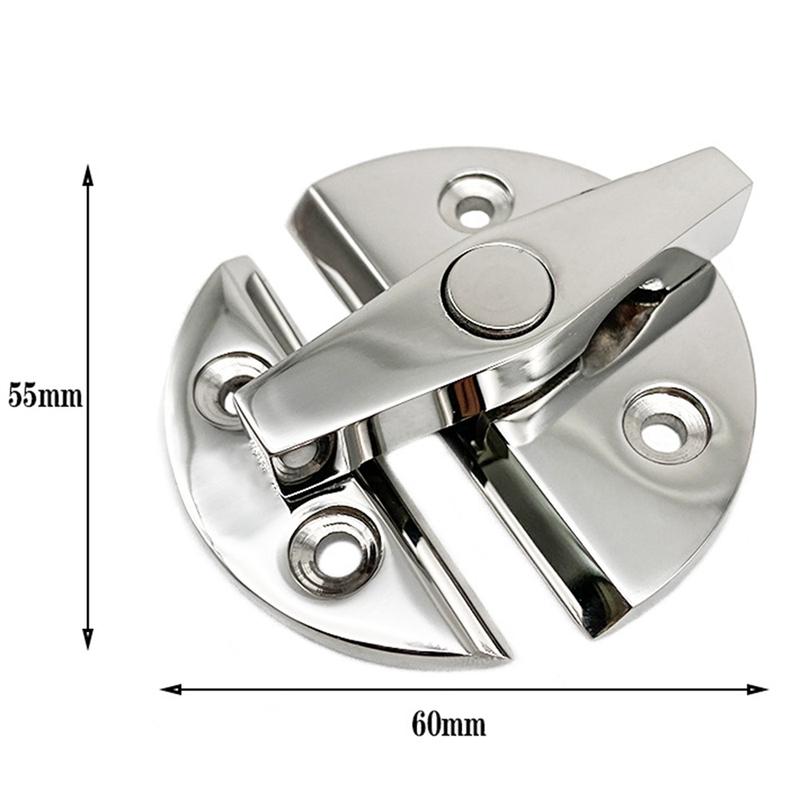 SXR-Marine Grade Stainless Steel Boat Door Cabinet Hatch Round Turn Button Twist Catch Latch Marine Hardware Accessories