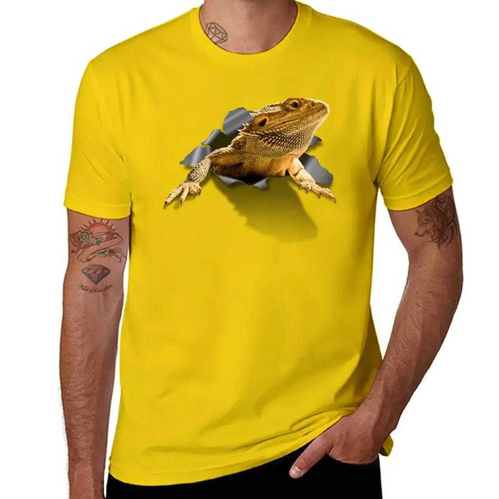 Rippen Lizard T-Shirt Quick Drying Summer Clothes Fruit of the Loom Mens T Shirts