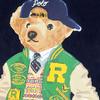 Polo Ralph Lauren Letter Bear Print Crew Neck Short Sleeve T-Shirt Men Tops Blue 710854497-039