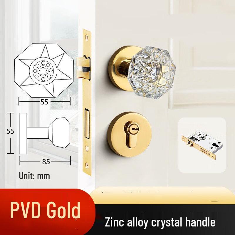 Shengbei Gold Zinc Alloy Spherical Door Lock