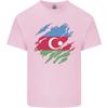 Torn Azerbaijan Flag Azerbaijani Day Football Unisexs Light Cotton TShirt
