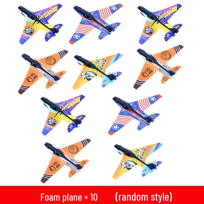 Rapid-Fire Foam Glider Gun Toy for Kids – Outdoor Airplane Launcher Model