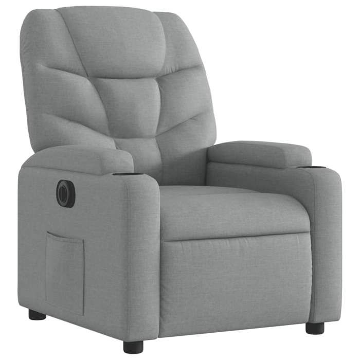 VidaXL Electric Recliner, Relaxation Chair with Adjustable Backrest and Footrest, Living Room Seat, Modern, 3204572