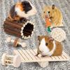 High Quality Eco-Friendly Durable Chew Toys Set for Parrots Hamsters Rabbits-Natural Materials Teeth Cleaning Boredom Buster