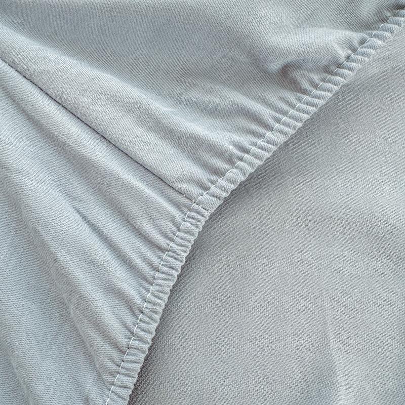Autumn/Winter Thick Solid Color Cotton Flannel Fitted Sheet & Dust Cover