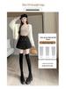 Women's 2026 Autumn/Winter High-Waist Wool Suit Skirt Pants - Double-Breasted, Wide-Leg Slimming Shorts