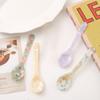 Colorful Acrylic Ice Spoon Cream Coffee Caviar Spoon Stirring Spoons Dessert Spoon Teaspoon Crafts Tableware Party Photo Props