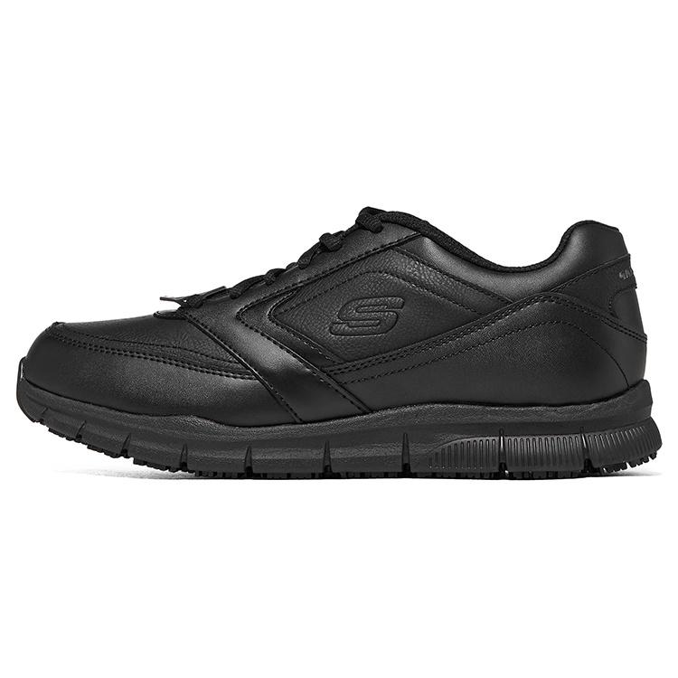 Skechers Work Nampa Slip Resistant Shoes Black Men s 77156-BLK EU 42