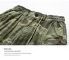Herren Sommer Camouflage Cargo-Shorts mit mehreren Taschen, Elastischer Bund, Gerades Bein, Reine Baumwolle, Mittellang.