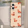 Cartoon Foxes Animal Cover For OPPO Reno 12F 11F 13F 14F 10 11 12 13 14 Pro 8 Lite OPPO Find X9 X6 X5 X8 Pro Case