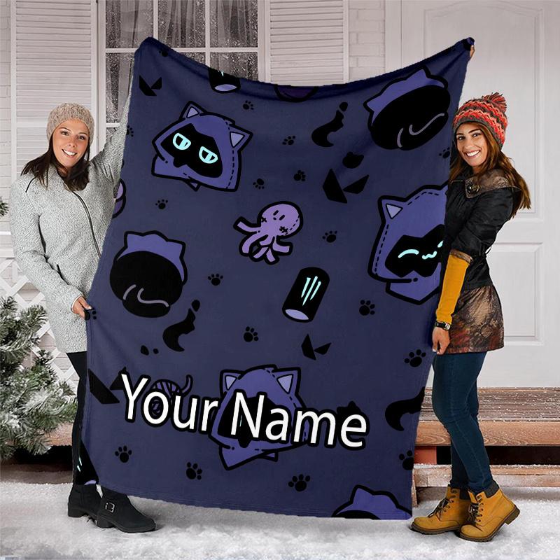 Custom Name Valorant Theme Printed Blanket - Perfect for Couch, Bed, Travel & Outdoor Use | Machine Washable, Cozy & Durable.