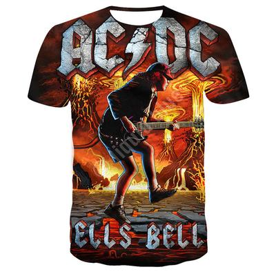 Nuova moda estate 3d uomo metal rock band stampata t-shirt casual donna e uomo hip-hop girocollo sport taglie forti top 100/6xl