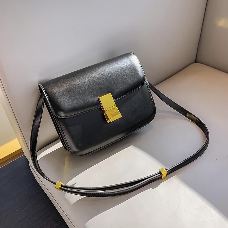 Women’s Genuine Leather Shoulder Bag  Trend Brand Small Square Bags Luxury Designer Handbag Fashion Messenger BagsTofu Bags
