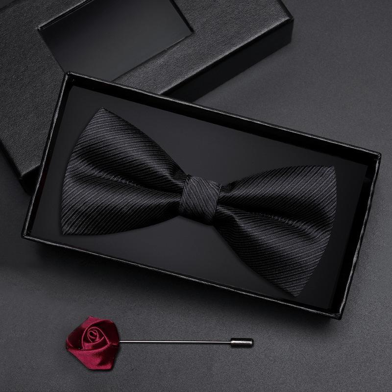 Geschenkbox Herren Fliege Männlich Trauzeuge Bräutigam Bordeauxrote Fliege Formelle Hochzeit Britische Koreanische Version Fliege