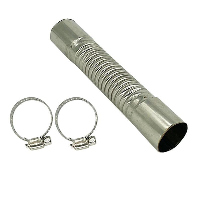 Exhaust Pipe Tube Car Accessories Elbow Connector w/ 2 Clamps Stainless Steel For Eberspacher Webasto Air Diesel Parking Heater