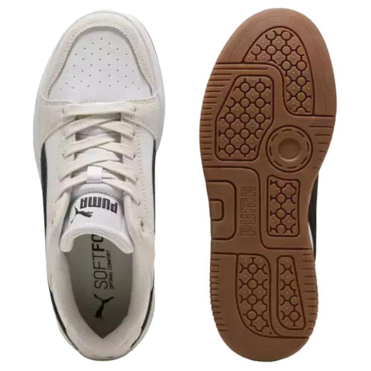 Puma Rebound Femme Low Top Skateboard Shoes Women's White Black 402593-01