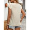 New Women's Solid Asymmetrical V-neck Pleated Top European American Minimalist Design Casual Blouse