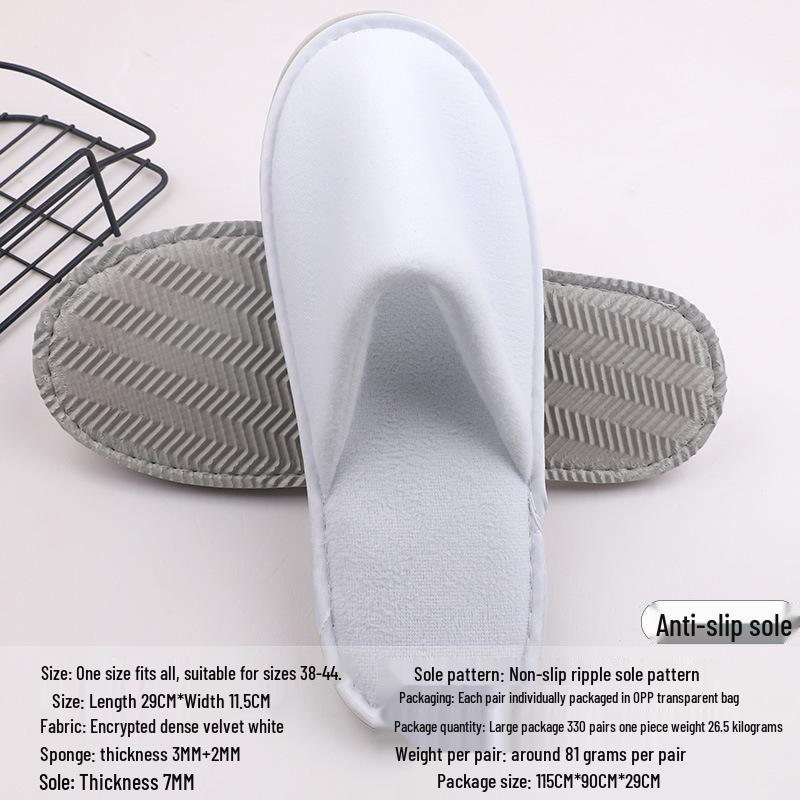 Disposable Non-slip Slippers for Hotels, B&Bs, and Beauty Salons