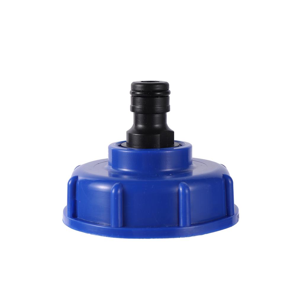 Adaptador de Drenaje IBC S60 Rosca Hembra 1/2"3/4" Adaptador de Tanque Acoplamiento Rápido para Manguera de 16mm Válvula de Grifo Adaptador Adaptador de Manguera de Jardín