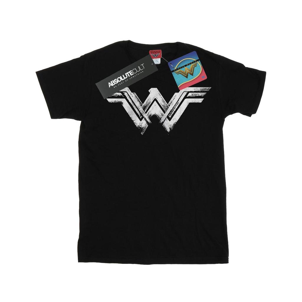 DC Comics Mens Wonder Woman Distressed Logo T-Shirt