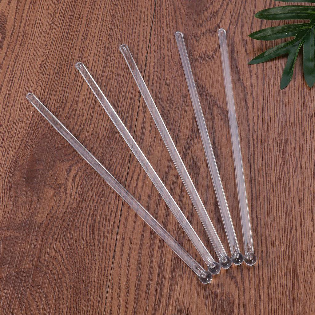 100pcs Transparent Cocktail Drink Bar Muddler Round Head Plastic Stirring Mixing Sticks Ladle Stirrer Swizzle Stick New