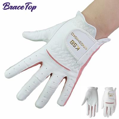 Bracetop 1 Paire Gants de Golf pour Enfants Cuir d'Agneau Respirants Antidérapants Gants de Sport Design Mignon Pour Garçons Filles Adolescents Nouveau