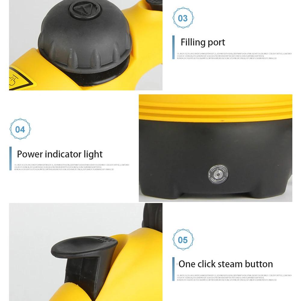 Hand held high temperature steam cleaner for car and home Multi functional cleaning tool Portable and powerful