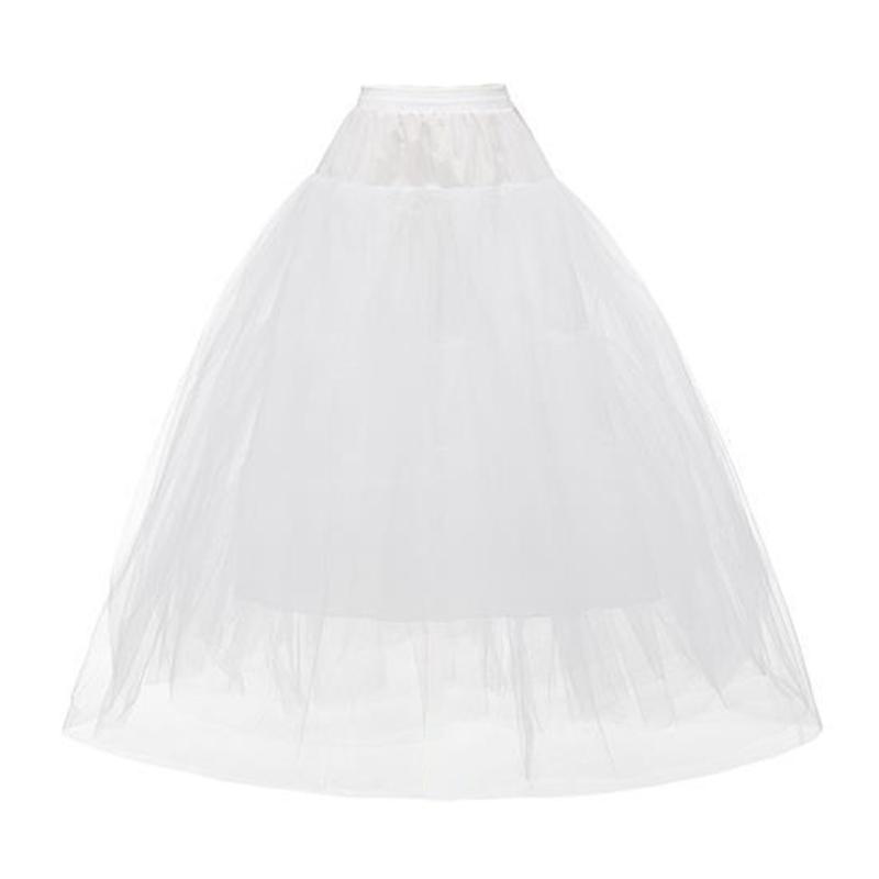 

Слип для свадебного платья со структурированными тюлевыми слоями, дышащая А-силуэтная подъюбник для свадебных платьев, подъюбник без косточек 95 см 95cm белый