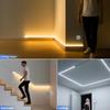 Running Water Flow Chasing LED Strip Lights 24V Motion Sensor Self-adhesive Tape Light For Stair Corridor Ceiling Room Decor