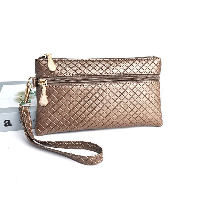 Elegante Dames Handtas met Diamantreliëf - Compacte, Alles-passende Mobiele Telefoontas voor Moeders van Middelbare en Oudere Leeftijd.