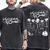 My Chemical Romance Punk Band Vintage Washed T-shirt The Black Parade Is Dead T-shirts Men Women Gothic Cotton Oversized T Shirt13
