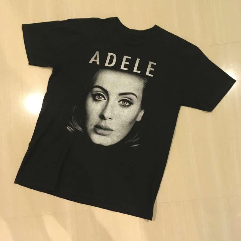 Adele Adele Album Europäische Und Amerikanische Sänger Rundhals Oldschool Locker Unisexs Und Unisexs Kurzarm T-Shirt