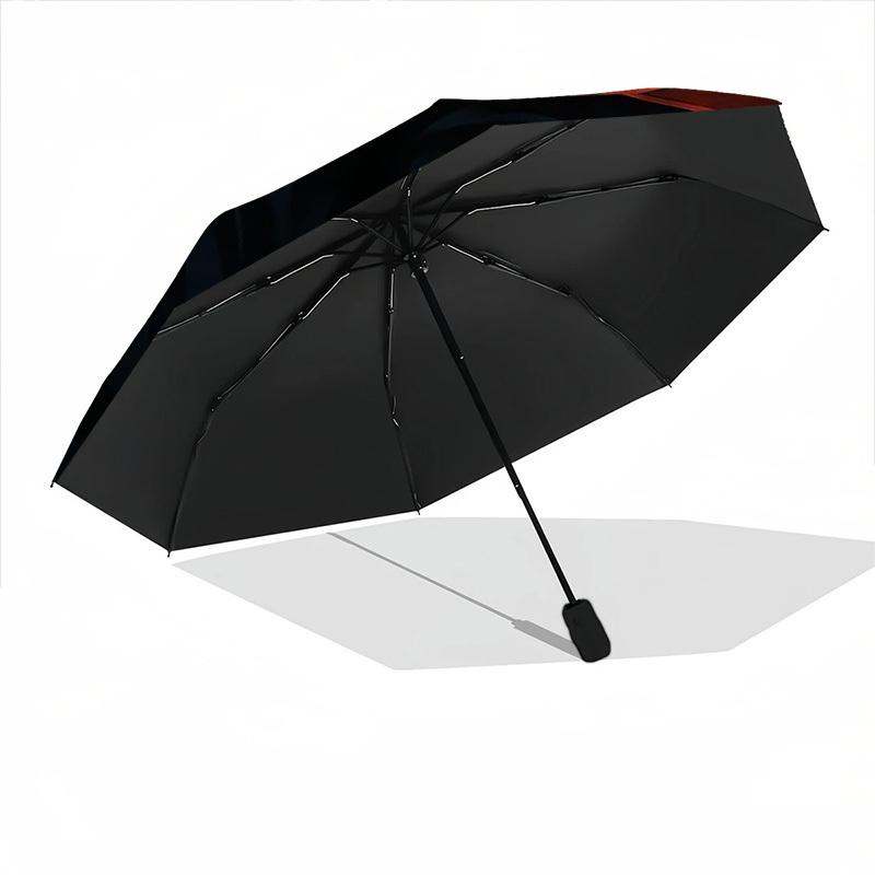 1PC Scream Mask Automatic Folding Umbrella - Compact 8-Rib Design, Durable Plastic & Iron,  F010606