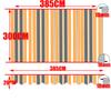 Tewango Custom Outdoor Awning Waterproof Fabric Store Curtain Balcony Canopy Cover UV Block Sunscreen Rain Tarp Strip Cloth