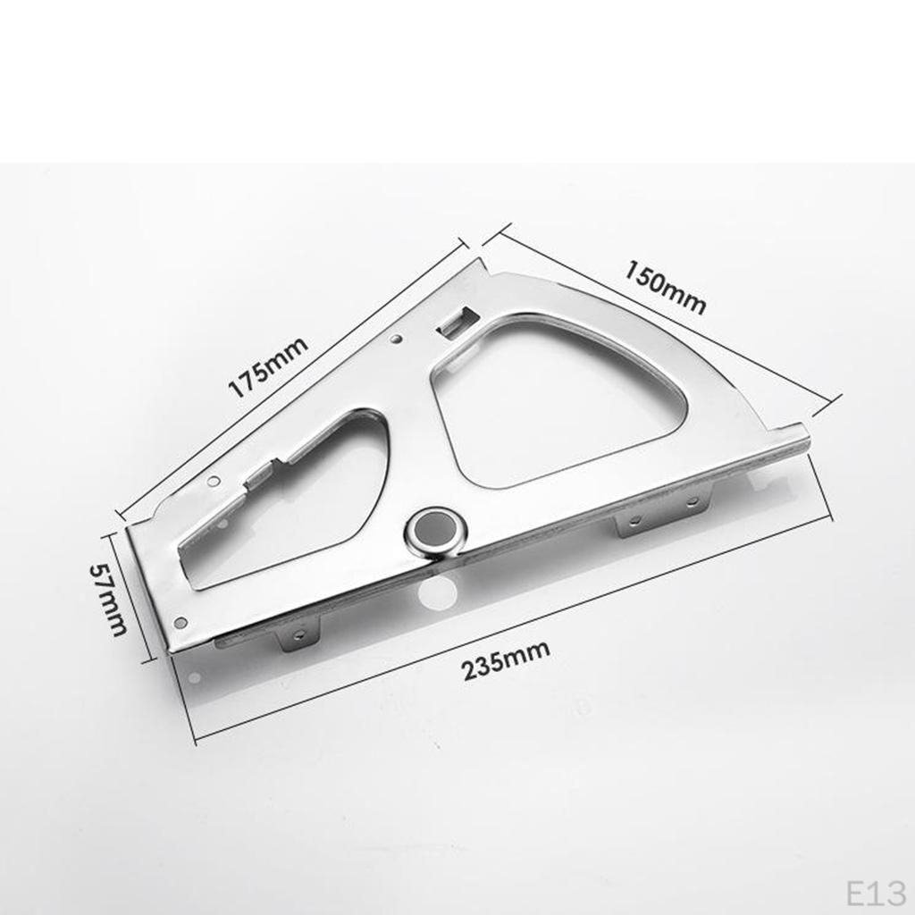 1/2/3 Layer Home Shoes Drawer Cabinet Hinges Flip Plate Rack w/Fittings Stainless Steel for