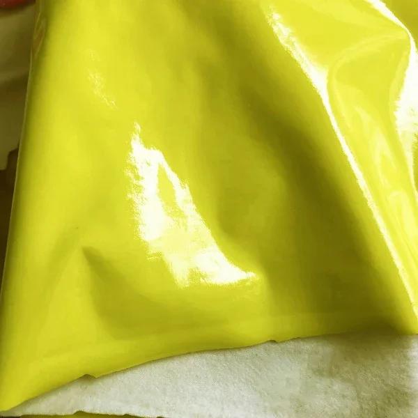 100x145cm Stretch Shiny Glossy Leather Fabric 100*145cm Solid Elastic Mirror Fabric For Clothes Dress Stage Costume DIY Sewing