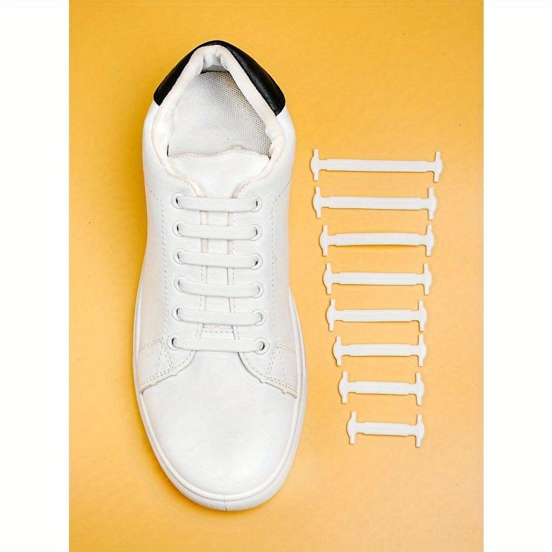 16pcs/Set Silicone No Tie Shoelaces, Elastic Shoelaces Suitable For Sneakers, Casual Shoes, Sports Shoes Summer Daily Wear