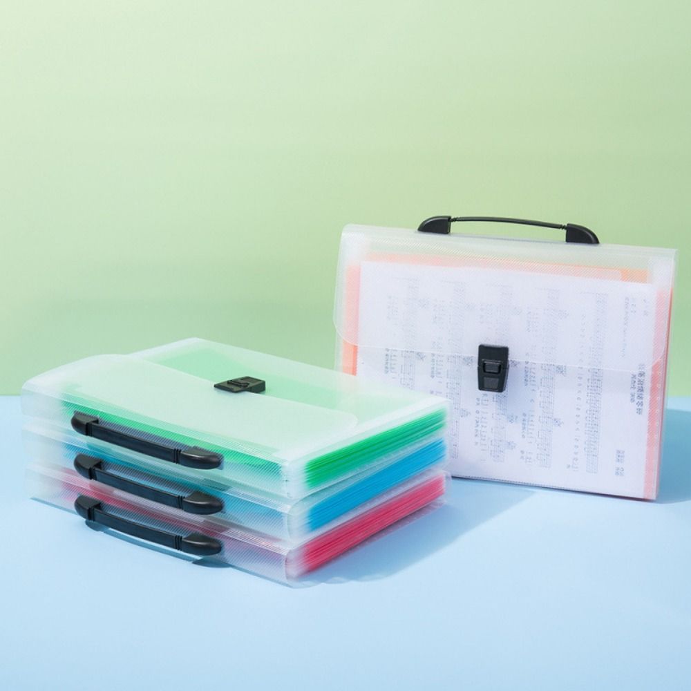 Organ Bag 13 Layer Folder Large Capacity Information File Bag Portable Accordion Bag  Office