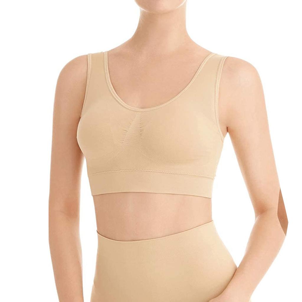 Plus Size Full Coverage Sports Bra Tank Top 2PC Set Seamless Wireless Support Stretch Fabric Breathable Design for Active Wear