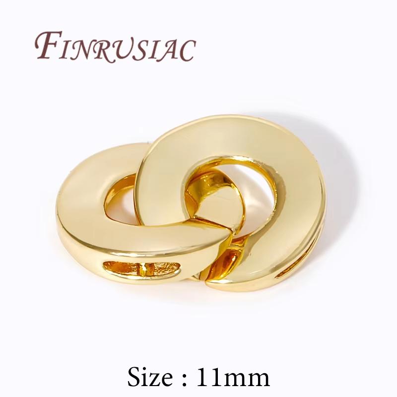 18K Gold Plated Connector Clasps For Pearl Bracelet Necklace Making,Beads End Caps Fastener Clasps DIY Handmade Jewelry Findings