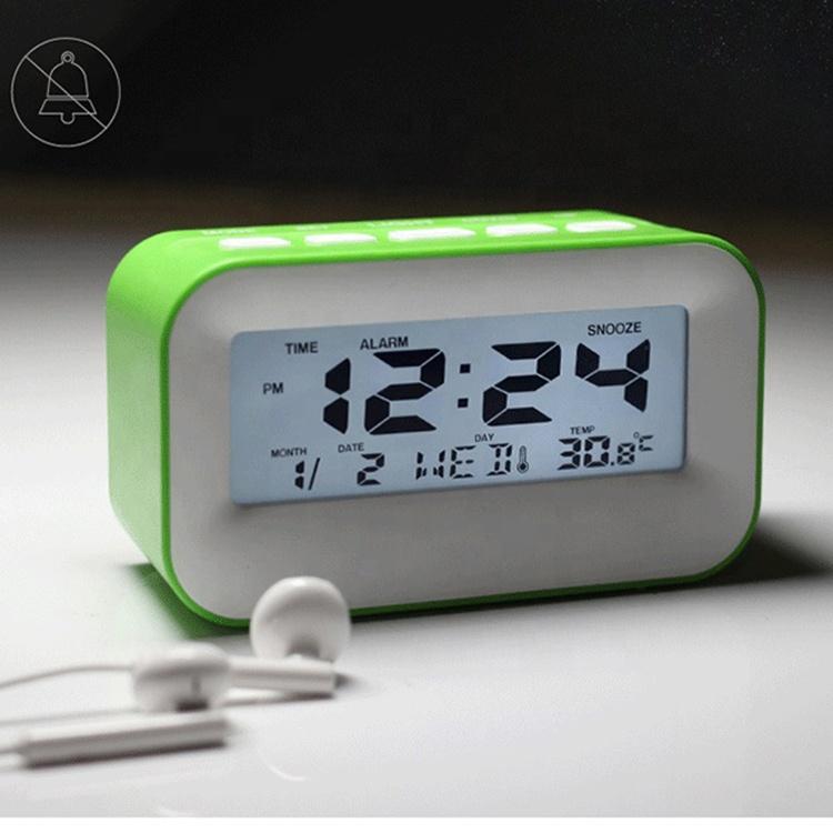 Smart Digital Alarm Clock with Countdown Timer Desk Table Clock for Bedroom Office Desktop Despertador Reloj logo Custom