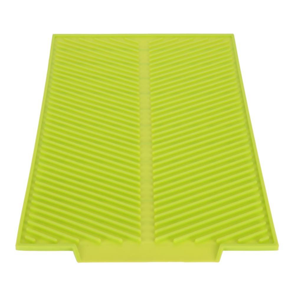 Tappetino per Asciugare i Piatti a Forma Rettangolare Tappetino Drenante in Silicone Pratico Supporto Asciugatura Pad Piano Cucina Lavello