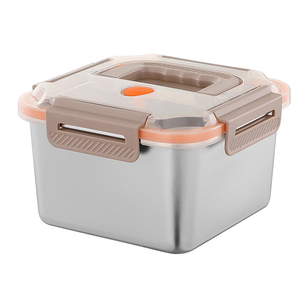 New Stainless Steel Lunch Box,Portable Side Dish Container with Carrying Handle for for Grains Vegetables,Food Sealed Container