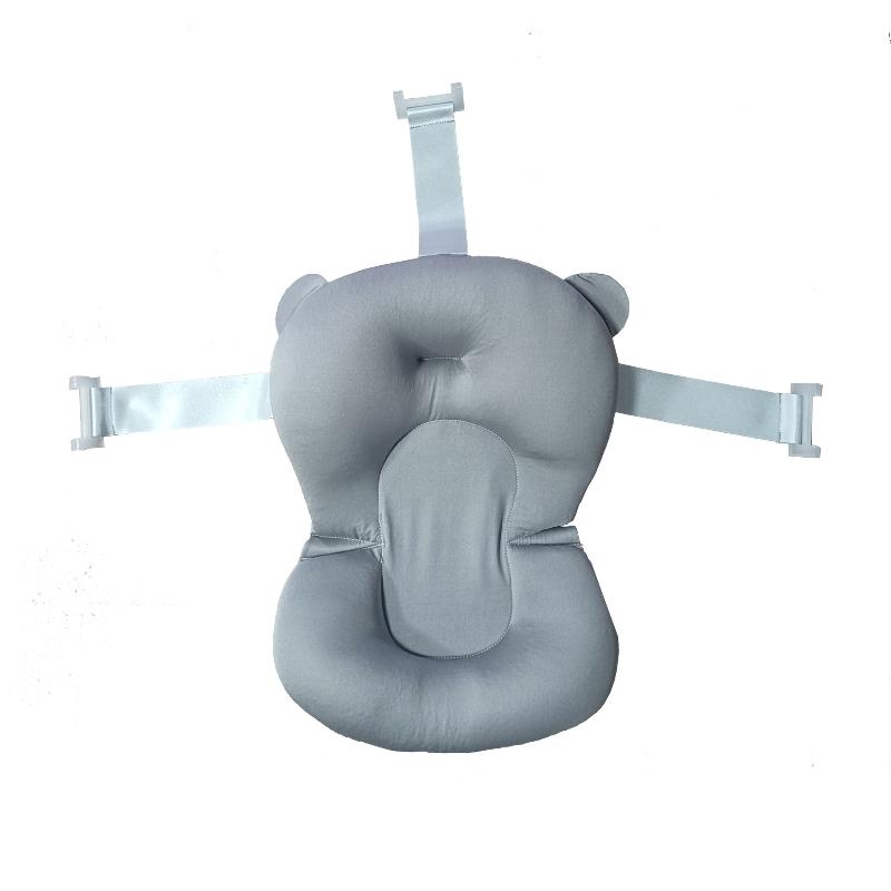 Baby Bath Seat Support Mat Infant Anti-Slip Soft Comfort Body Cushion Foldable Baby Bath Tub Pad Chair Newborn Bathtub Pillow