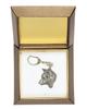 Shiba Inu, Japanese Small Size Dog – Silver-plated key ring with a dog in a gift box, handbag decoration | Art-Dog