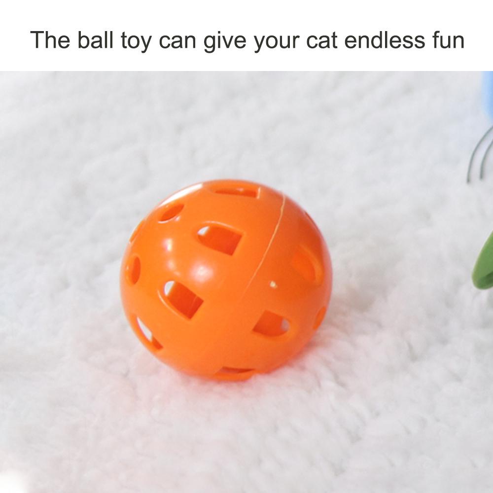 Gjemsel mus Katteleke 9 hull Interaktiv Pet Cat Teaser Trening med Bell Ball Folding