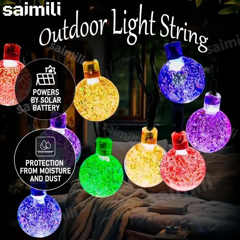 Outdoor Solar Crystal Ball Lights Waterproof Solar Decorative Ball for Garden Patio Decor Creates a Romantic And Warm Atmosphere